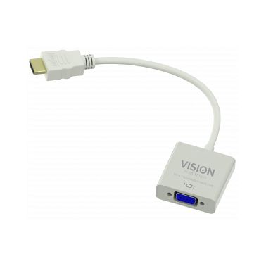 Vision TC-HDMIVGA video cable adapter VGA (D-Sub) HDMI Type A (Standard) White