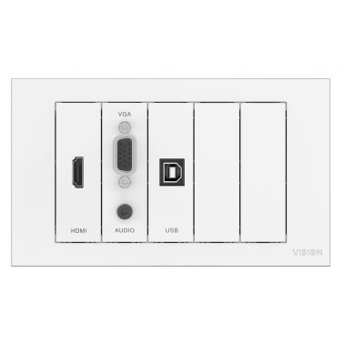 Vision TC3-PK socket-outlet White