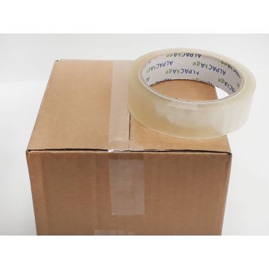 AP Box 288 Clear BOPP Stationery Tape 12mm  33m  35mu TCB123335