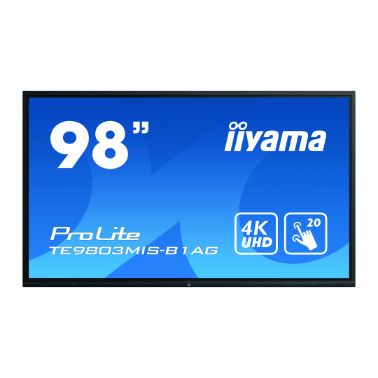 iiyama ProLite TE9803MIS-B1AG touch screen monitor 2.48 m (97.5") 3840 x 2160 pixels Multi-touch Mul