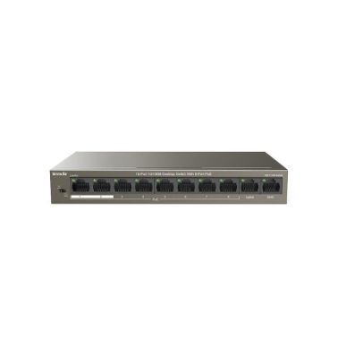 Tenda TEF1110P-8-63W network switch Unmanaged Fast Ethernet (10/100) Black Power over Ethernet (PoE)