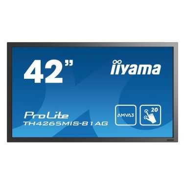 iiyama ProLite TH4265MIS-B1AG touch screen monitor 106.7 cm (42") 1920 x 1080 pixels Black Multi-touch