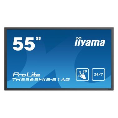 iiyama ProLite TH5565MIS-B1AG 139.7 cm (55") LED Full HD Touchscreen Digital signage flat panel Black