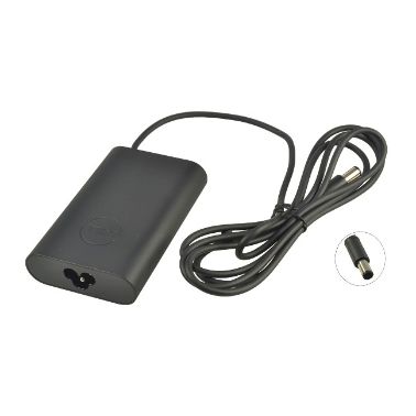 DELL AC Adapter, 65W, 19.5V, 3 Pin, Barrel Connector, C5 Power Cord, Cavendish - Approx 1-3 working day l