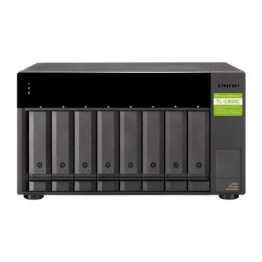 QNAP TL-D800C HDD/SSD enclosure Black 2.5/3.5"