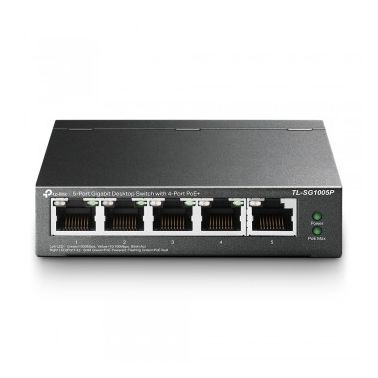 TP-LINK TL-SG1005P network switch Unmanaged Gigabit Ethernet (10/100/1000) Black Power over Ethernet (PoE)