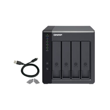 QNAP TR-004 16TB 4x4TB Seagate IronWolf 4 Bay NAS Desktop 2.5/3.5" HDD/SSD enclosure Black