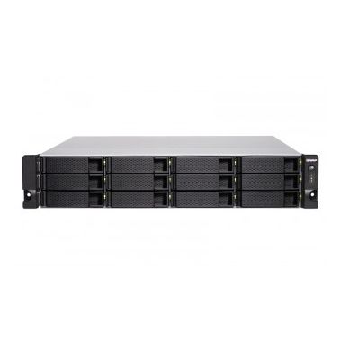 QNAP TS-1277XU-RP 2600 Ethernet LAN Rack (2U) Aluminum, Black NAS