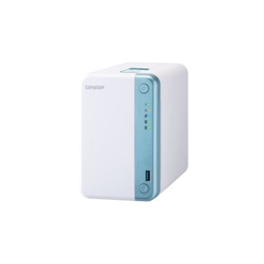 QNAP TS-251D J4005 Ethernet LAN Tower Blue, White NAS