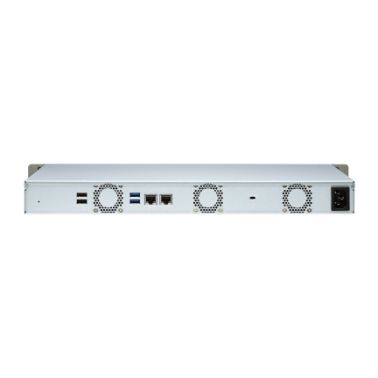 QNAP TS-451DeU J4025 Ethernet LAN Rack (1U) Aluminium, Black NAS
