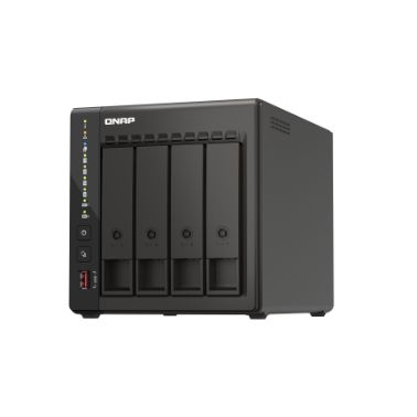 QNAP TS-453E NAS Tower Ethernet LAN Black J6412