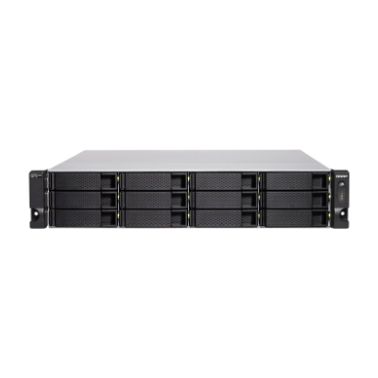 QNAP TS-h1283XU-RP-E2236-128G 144TB 12x12TB Seagate Exos 12 Bay NAS Rackmount Ethernet LAN Rack (2U)