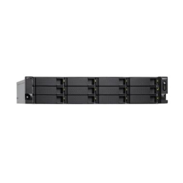 QNAP TS-h1283XU-RP NAS Rack (2U) Ethernet LAN Black, Grey E-2236