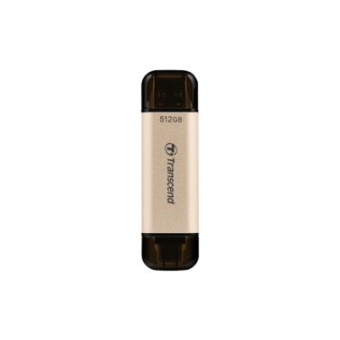 Transcend JetFlash 930C USB flash drive 512 GB USB Type-A / USB Type-C 3.2 Gen 1 (3.1 Gen 1) Gold