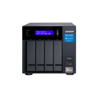 QNAP TVS-472XT-I3-4G/12TB-RED NAS/storage server Tower Ethernet LAN Black i3-8100T