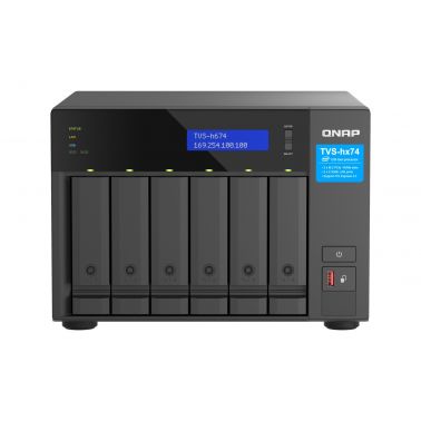 QNAP TVS-h674 NAS Tower Ethernet LAN Black i5-12400