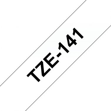 Brother TZE-141 DirectLabel black on Transparent Laminat 18mm x 8m for Brother P-Touch TZ 3.5-18mm/36mm/6-18mm/6-24mm/6-36mm