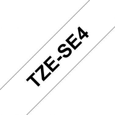 Brother TZE-SE4 DirectLabel black on white Laminat 18mm x 8m for Brother P-Touch TZ 3.5-12mm/18mm/6-18mm/6-24mm/6-36mm