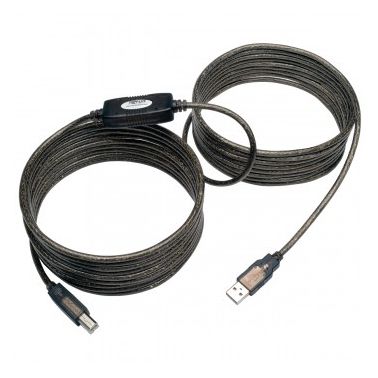 Tripp Lite USB 2.0 Hi-Speed A/B Active Repeater Cable (M/M), 7.62 m (25-ft.)