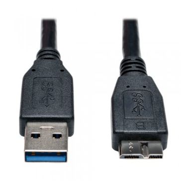 Tripp Lite USB 3.0 SuperSpeed Device Cable (A to Micro-B M/M) Black, 0.31 m