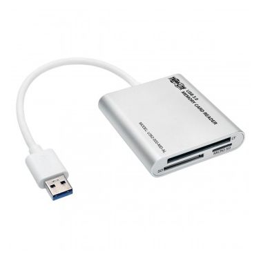 Tripp Lite USB 3.0 SuperSpeed Multi-Drive Memory Card Reader / Writer, Aluminum Case