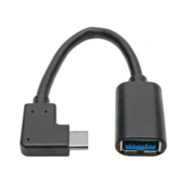 Tripp Lite USB Type-C to Type-A Adapter Cable (M/F) - Right Angle, 3.1, 5 Gbps, Gen 1, Thunderbolt 3, 15.24 cm
