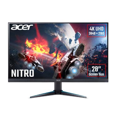 Acer NITRO VG0 Nitro VG280Kbmiipx 28 inch UHD Gaming Monitor (IPS Panel, FreeSync, 60Hz, 1ms, HDR 10