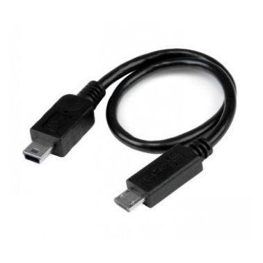 StarTech.com USB OTG Cable - Micro USB to Mini USB - M/M - 8 in.