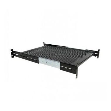 StarTech.com 2U Adjustable Mounting Depth Vented Sliding Rack Mount Shelf �� 50lbs / 22.7kg