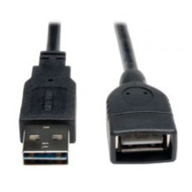 Tripp Lite Universal Reversible USB 2.0 Hi-Speed Extension Cable (Reversible A to A M/F), 0.31 m