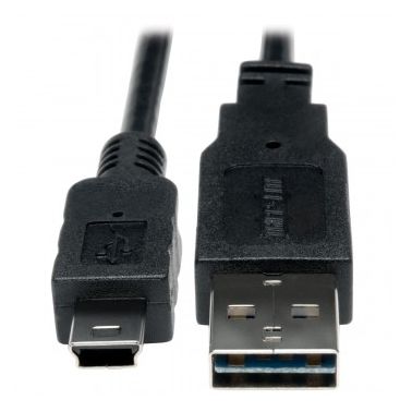 Tripp Lite Universal Reversible USB 2.0 Hi-Speed Cable (Reversible A to 5Pin Mini B M/M), 15.24 cm