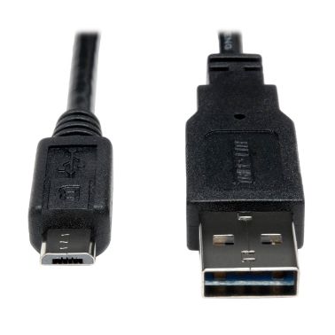 Tripp Lite Universal Reversible USB 2.0 Hi-Speed Cable, 28/24AWG (Reversible A to 5Pin Micro B M/M), 6-ft.