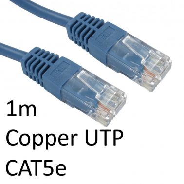 Cables Direct 1m Cat5e networking cable Blue U/UTP (UTP)