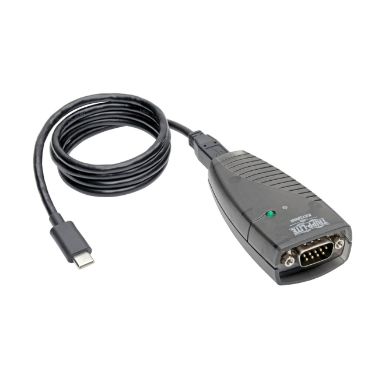 Tripp Lite USB-C to Serial Adapter (DB9) - Keyspan, High-Speed (M/M), Detachable Cable