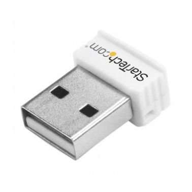 StarTech.com USB 150Mbps Mini Wireless N Network Adapter - 802.11n/g 1T1R USB WiFi Adapter - White