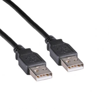 Cablenet 2m USB 2.0 Type A Male - USB 2.0 Type A Male Black PVC Cable