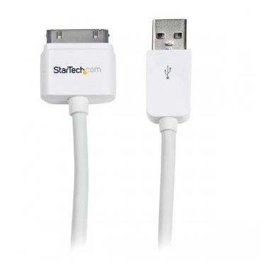 StarTech.com 3m (10 ft) Long Apple 30-pin Dock Connector to USB Cable for iPhone / iPod / iPad with Stepped Connector