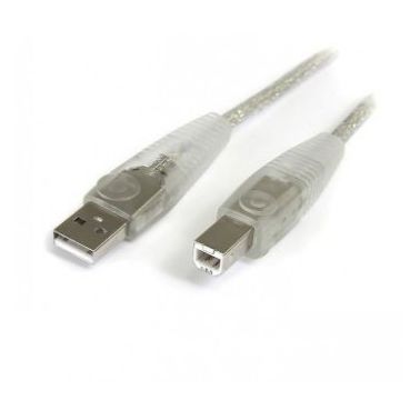 StarTech.com 10 ft Transparent USB 2.0 Cable - A to B