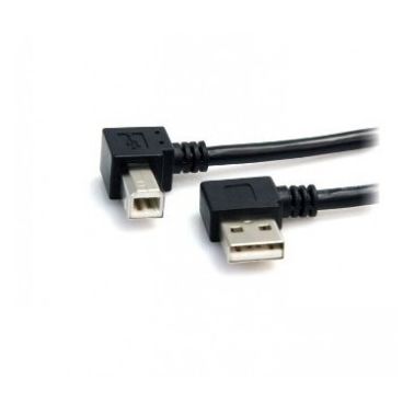 StarTech.com 3 ft A Right Angle to B Right Angle USB Cable - M/M