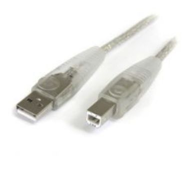 StarTech.com 6 ft Transparent USB 2.0 Cable - A to B