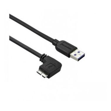 StarTech.com Slim Micro-USB 3.0 Cable - M/M - Left-Angle Micro USB - 2m (6ft)