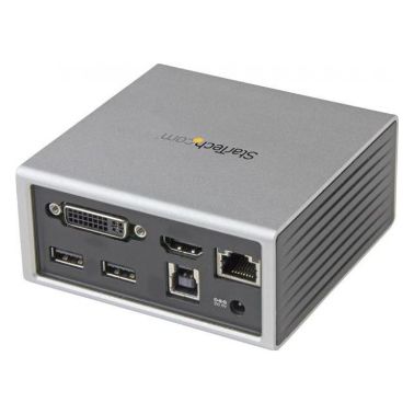 StarTech.com HDMI and DVI Dual-Monitor Docking Station for Laptops - Single 4K Support - USB 3.0