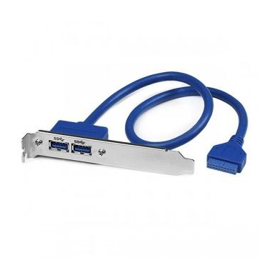 StarTech.com 2 Port USB 3.0 A Female Slot Plate Adapter