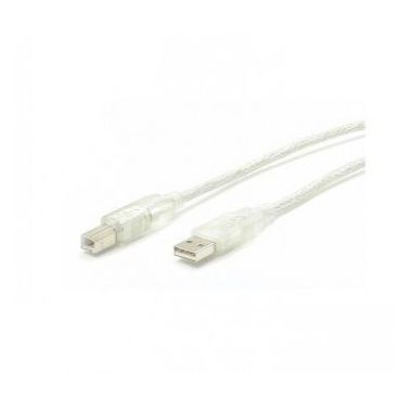 StarTech.com 10 ft Transparent USB 2.0 Cable - A to B