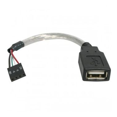 StarTech.com 6in USB 2.0 Cable - USB A Female to USB Motherboard 4 Pin Header F/F