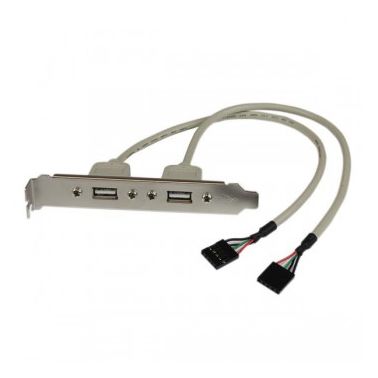 StarTech.com 2 Port USB A Female Slot Plate Adapter