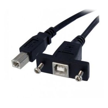 StarTech.com 1 ft Panel Mount USB Cable B to B - F/M