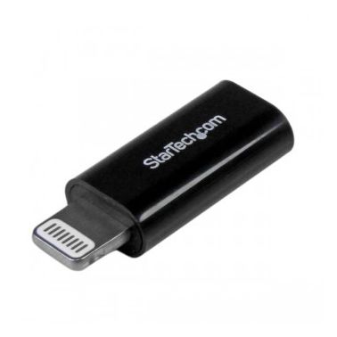 StarTech.com Micro USB to Lightning Adapter - Compact Micro USB to Lightning Connector for iPhone / iPad / iPod - Apple MFi Certified - Black