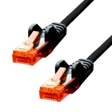 ProXtend CAT6 U/UTP CCA PVC Ethernet Cable Black 20CM