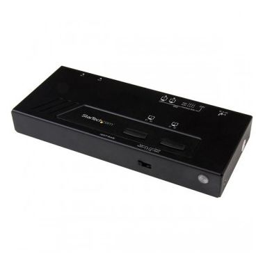 StarTech.com 2x2 HDMI Matrix Switch - 4K with Fast Switching and Auto-sensing